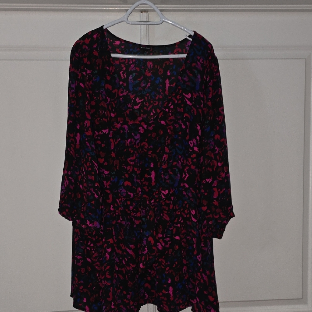Like New: Torrid Multicolor Abstract Print Top